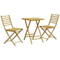 vidaXL 3-tlg. Bistro-Set Bambus