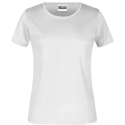 Damen T-Shirt Basic - Farbe weiß - Größe M