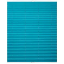 Lichtblick Plissee Klemmfix, ohne Bohren, verspannt, blau 45x130 cm
