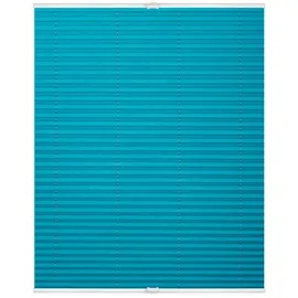 Lichtblick Plissee Klemmfix, ohne Bohren, verspannt, blau 45x130 cm