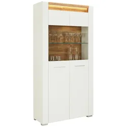 Vitrine in Weiß Hochglanz