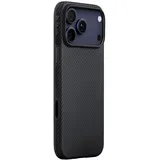 pitaka iPhone 17 Pro Silikon Case schwarz grau