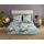 Good Morning Mayla Blume Blau 200 x 200 cm + 2 x 80 x 80 cm