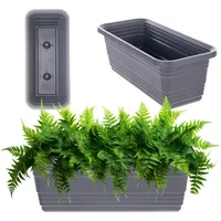 Kadax Blumenkasten 40 x 11,5 x 14,5 cm Anthrazit