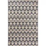 benuta In- & Outdoor-Teppich River Beige/Blau 133x190 cm - Teppich für Balkon, Terrasse - Garten