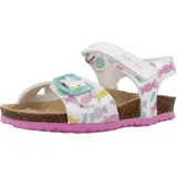 GEOX Jungen Mädchen B CHALKI Girl Sandal, White/Multicolor, 25 EU