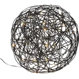 Best Season LED-3D Kugel Trassel Aluminium 30 cm Schwarz