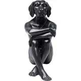 Kare Deko Figur Hund Marc, Schwarz, Sitzender Hund, 33 cm hoch