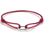 Thomas Sabo Charm-Armband Textilarmband rot Silber 24
