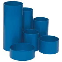 Maul Schreibtisch Organizer 6 Fächer Kunststoff Blau