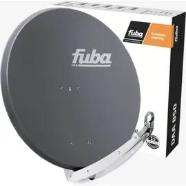 PremiumX Satelliten-Komplettanlage Fuba DAA 850 A Satellitenschüssel Alu Anthrazit 5/8 Multiswitch LNB F-Stecker, 1 SAT 8 Teilnehmer