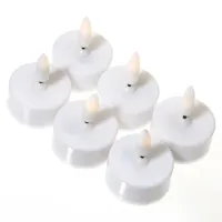 MARELIDA LED Teelichter 3,8 cm 6 St. weiß