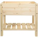mgc24 Hochbeet Massiv S 79 x 40 x 78 cm Natur