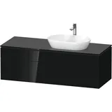Duravit Duravit, Waschtischunterschrank wandhängend „L-Cube“ 142 à 48,2 × 55 cm) Schwarz Hochglanz, rechts