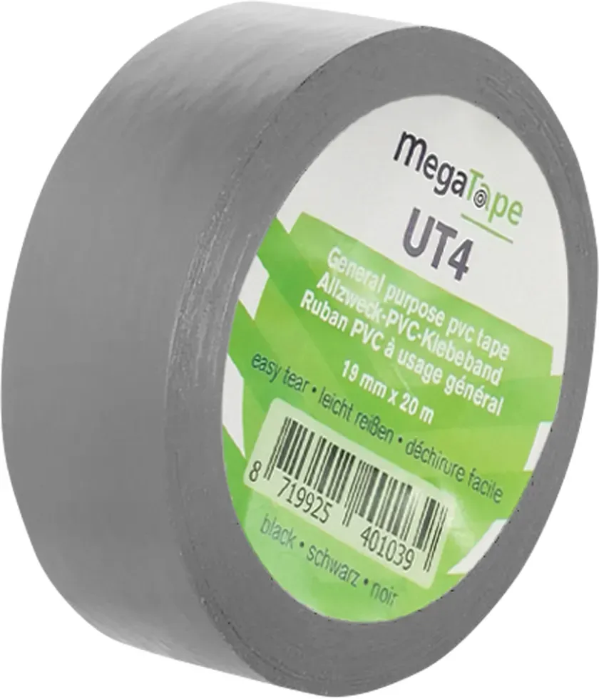 MegaTape UT4 Grau - 19 mm/20 m