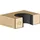GESSI Rettangolo Fester Wand-Brausenhalter, 20157735, Farbe: Warm Bronze PVD