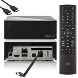 VU+ VU Zero 4K - UHD HDR Sat Receiver mit 1x DVB-S2X Tuner, E2 Linux Smart Receiver, YouTube, CI + Kartenleser, Media Player, HbbTV Mediathek, USB, 150Mbit WiFi + EasyMouse HDMI-Kabel