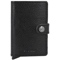 Secrid Miniwallet Vegetable Kreditkartenetui RFID Leder 6,5 cm black-black