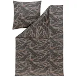 Estella Bettwäsche Marico Mako Interlock Jersey (anthrazit 920, 1 x 80x80 cm + 1 x 135x200 cm)