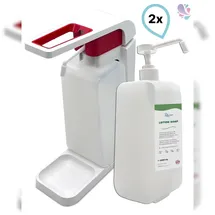 Blanc HYGIENIC Hebelspender 1.000ml Weiß/Rot