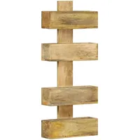 VidaXL Wand-Zeitschriftenständer 30 x 11 x 72 cm Massivholz