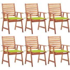 vidaXL Gartenstuhl 48 x 49 x 25 cm grün 6 St.