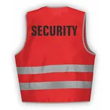 Fassbender-Druck WARNWESTEN - Sicherheitsweste ROT Warnweste nach EN ISO 20471 zertifiziert - Warn Weste für Security - Unisex mit hochwertigem Reflektorstreifen (ROT I 3XL/4XL I 3er Set) - 3XL-4XL