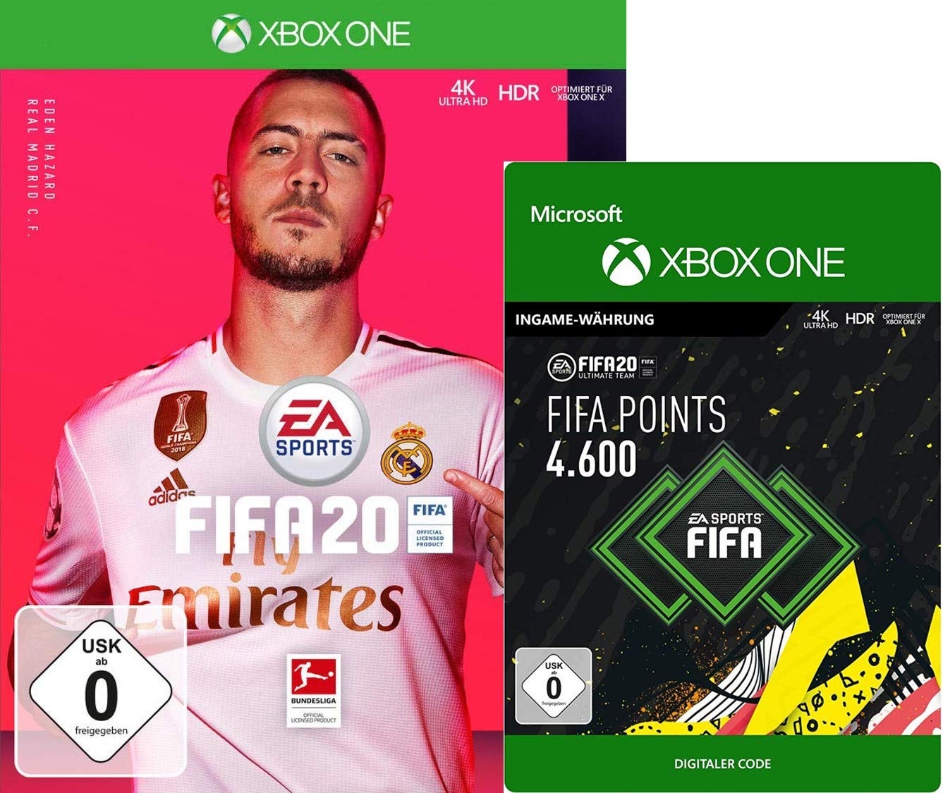FIFA 20 - Standard Edition - [Xbox One] + FIFA 20 Ultimate Team - 4600 FIFA Points - Xbox One - Download Code
