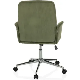 HJH Office SOLAO CORD Stoff Grün