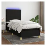vidaXL Boxspringbett 100 x 200 cm Schwarz