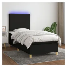 vidaXL Boxspringbett 100 x 200 cm Schwarz