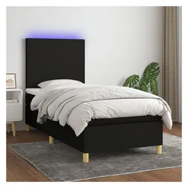 vidaXL Boxspringbett 100 x 200 cm Schwarz
