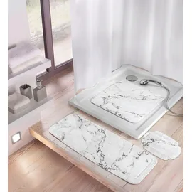 KLEINE WOLKE Wanneneinlage Marble Anthrazit