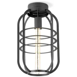 Deckenleuchte NERO 1fach - E27 - schwarz - 40cm - Industrie-Design