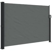 vidaXL Seitenmarkise Ausziehbar 140 x 600 cm Grau Polyester