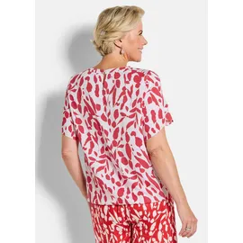 GOLDNER Viskosebluse mit Tulpenärmeln rot 40