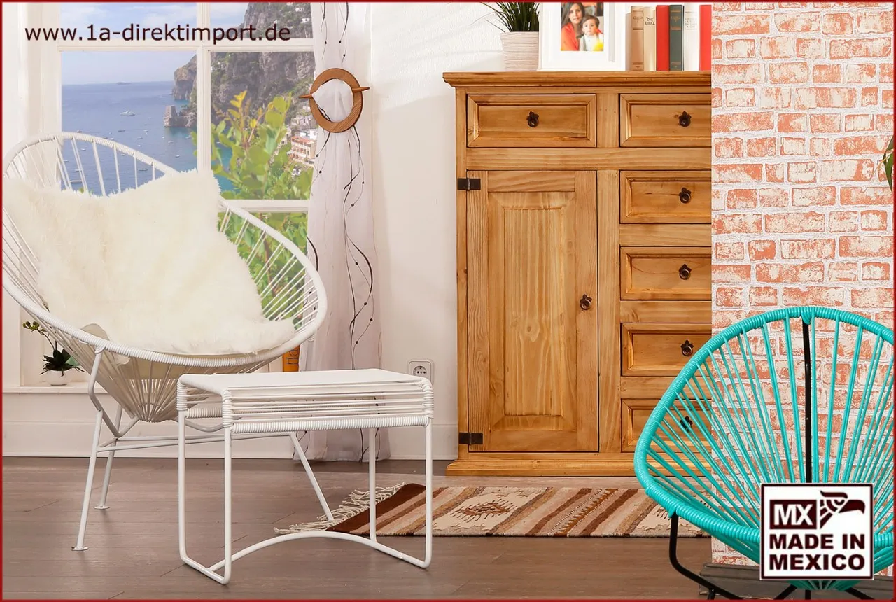 Original Acapulco Chair weiß - Retro Sessel - Outdoor und Indoor