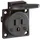 ABL Einbau-Steckdose USA / UL12500 Kanada 15A 125V schwarz - Schwarz