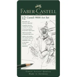 Faber-Castell Bleistift CASTELL 9000 12er Art Set 8B - 2H Grün