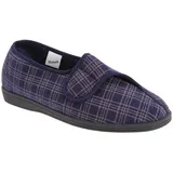 Sleepers Herren Julian II Hausschuhe/Pantoffeln mit Klettverschluss, weite Passform (47 EU) (Marineblau) - 47 EU
