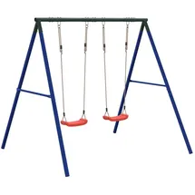vidaXL Schaukel-Set mit 2 Schaukelsitzen Rot