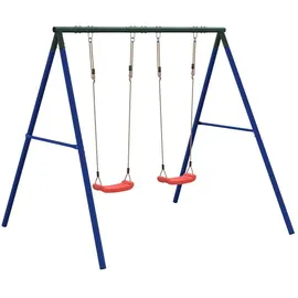 vidaXL Schaukel-Set mit 2 Schaukelsitzen Rot