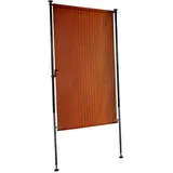 Angerer Seitenmarkise 150 x 275 cm orange/braun Polyacryl