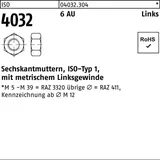Bufab Sechskantmutter ISO 4032 links M 48 6 Automatenstahl 5 Stück