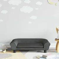 Kindersofa Dunkelgrau 70x45x26 Cm Samt