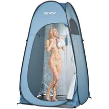 Vevor Duschzelt Pop Up Blau