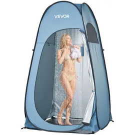 Vevor Duschzelt Pop Up Blau