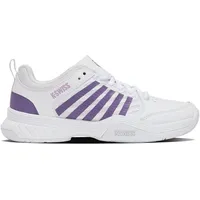 K-Swiss Damen Court Express 2 Tennis Shoe, White/Purple Haze/Neon Lavender, 39 EU