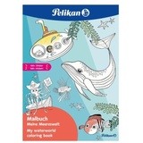 Pelikan Malbuch DIN A4 Meereswelt mit Sticker, 48 Seiten