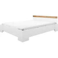 Mirjan24 Doppelbett, Weiß, Holzwerkstoff, Rechteckig, 160x200 cm, Schlafzimmer, Betten